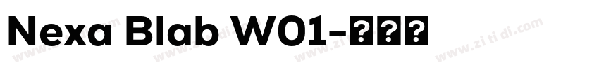 Nexa Blab W01字体转换